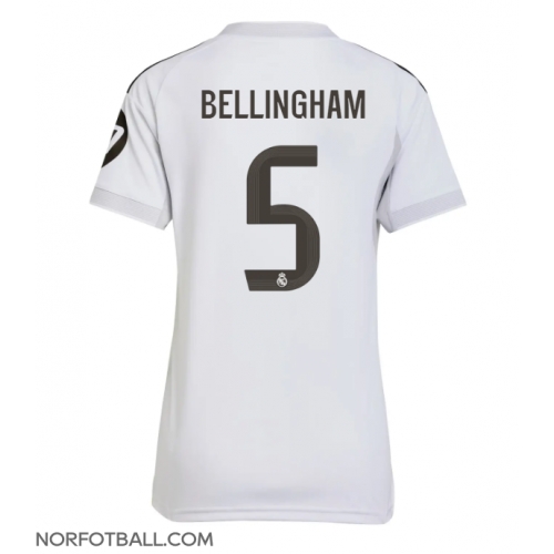 Billige Fotballdrakt Real Madrid Jude Bellingham #5 Replika Hjemmedrakt Dame 2025-26 Kortermet Billige Fotballdrakt Real Madrid Jude Bellingham #5 Replika Hjemmedrakt Dame 2025-26 Kortermet